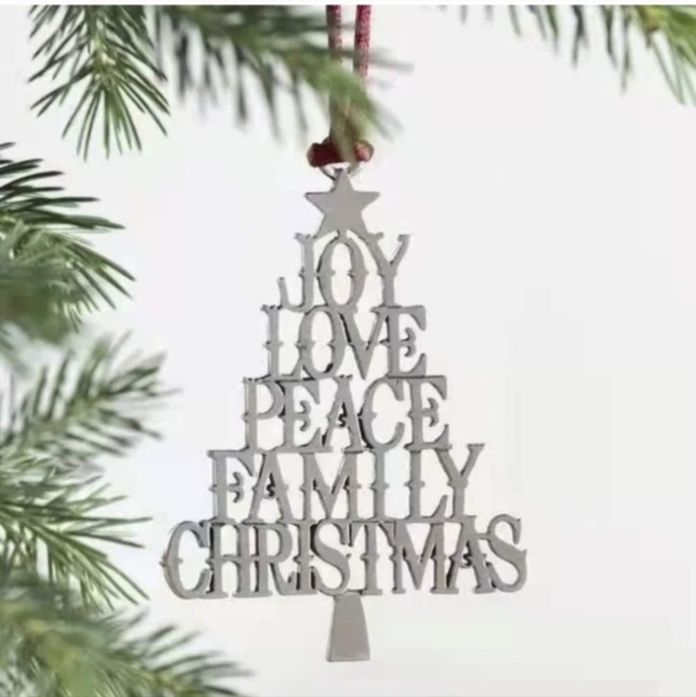 Silver Christmas Tree Ornament